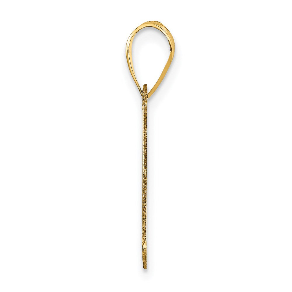 14k Yellow Gold 14k Polished Letter A Initial Pendant