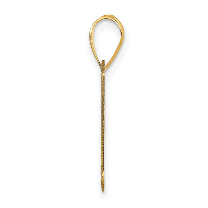 14k Yellow Gold 14k Polished Letter A Initial Pendant