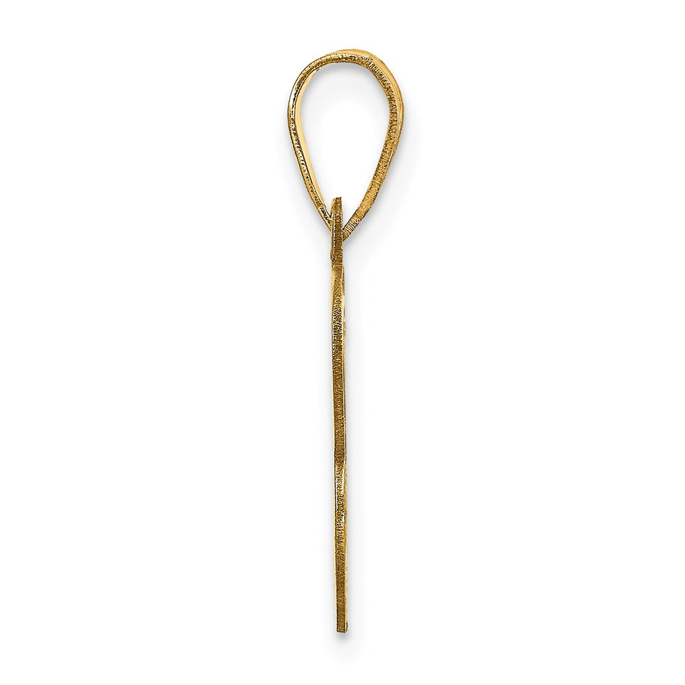 14k Yellow Gold 14k Polished Letter B Initial Pendant