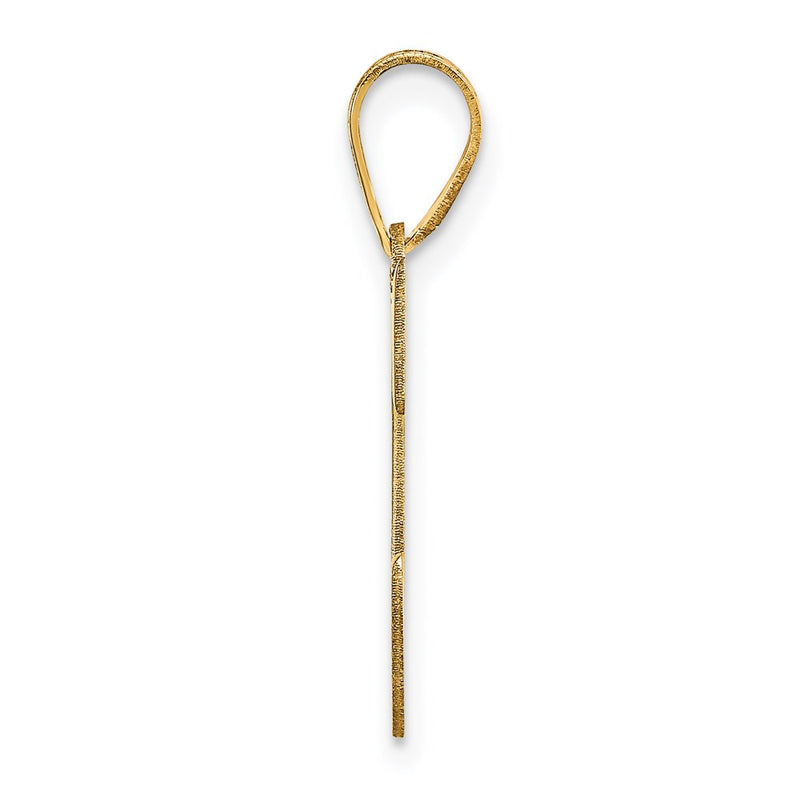 14k Yellow Gold 14k Polished Letter C Initial Pendant