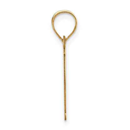 14k Yellow Gold 14k Polished Letter E Initial Pendant
