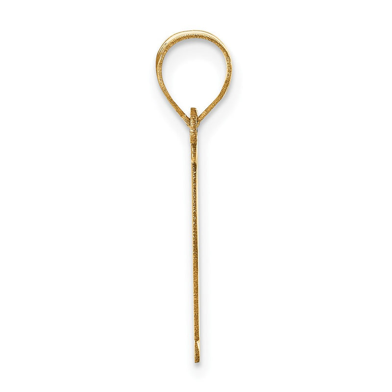 14k Yellow Gold 14k Polished Letter E Initial Pendant