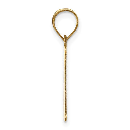 14k Yellow Gold 14k Polished Letter H Initial Pendant