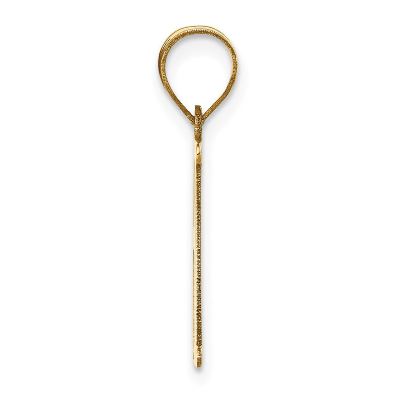 14k Yellow Gold 14k Polished Letter H Initial Pendant