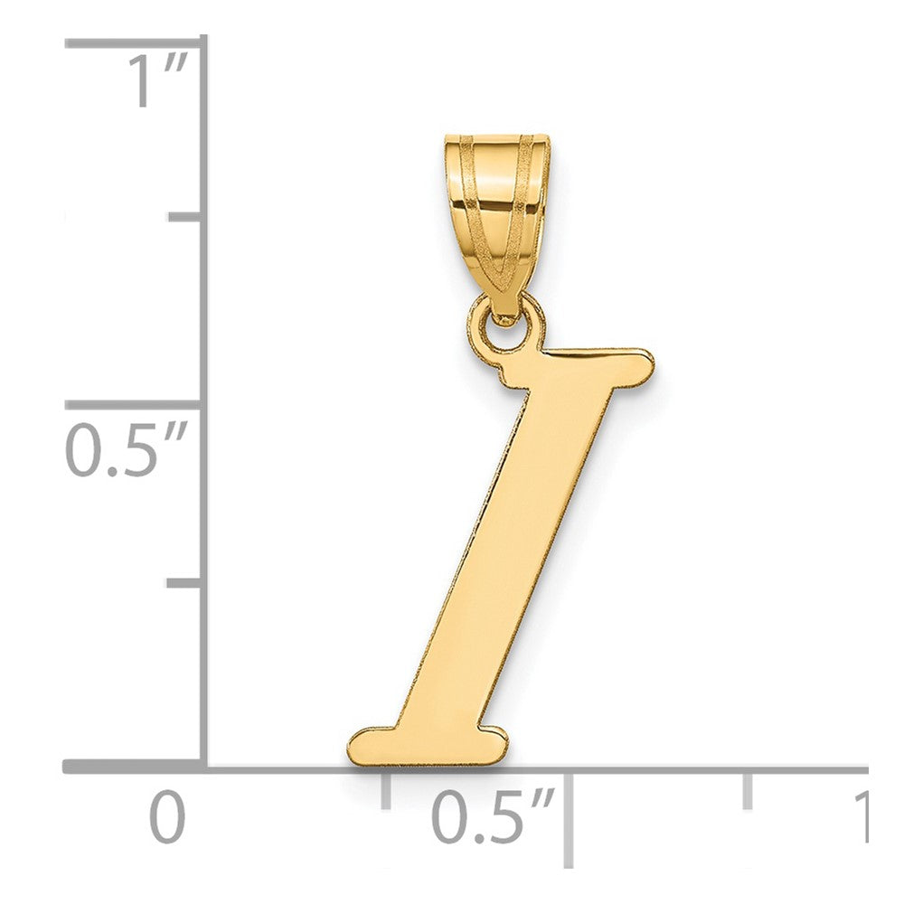 14k Yellow Gold 14k Polished Letter I Initial Pendant
