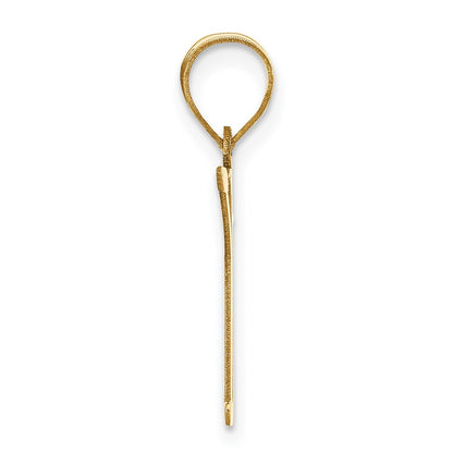 14k Yellow Gold 14k Polished Letter K Initial Pendant