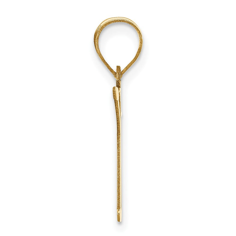 14k Yellow Gold 14k Polished Letter K Initial Pendant