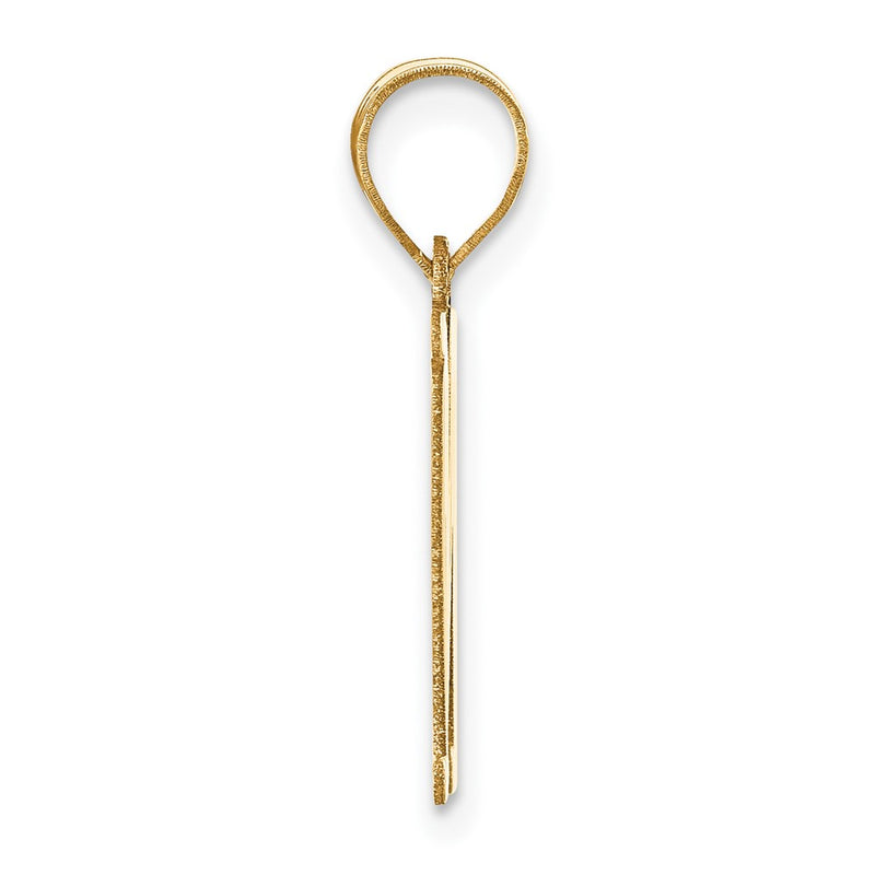 14k Yellow Gold 14k Polished Letter M Initial Pendant