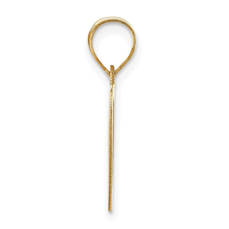 14k Yellow Gold 14k Polished Letter O Initial Pendant