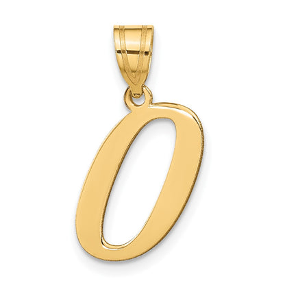 14k Yellow Gold 14k Polished Letter O Initial Pendant