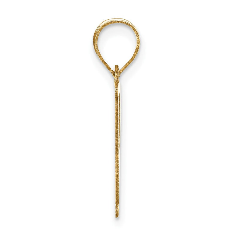 14k Yellow Gold 14k Polished Letter P Initial Pendant
