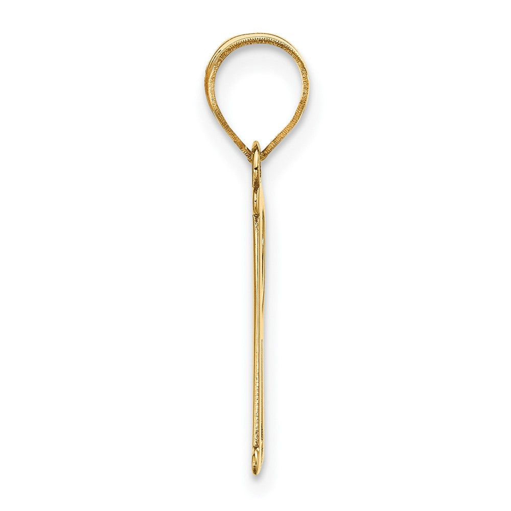 14k Yellow Gold 14k Polished Letter R Initial Pendant