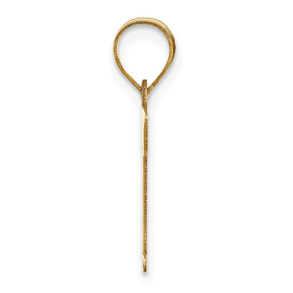 14k Yellow Gold 14k Polished Letter T Initial Pendant