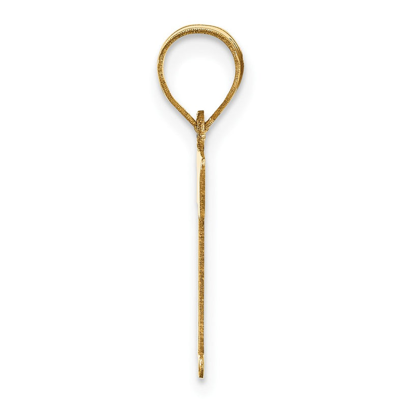 14k Yellow Gold 14k Polished Letter T Initial Pendant