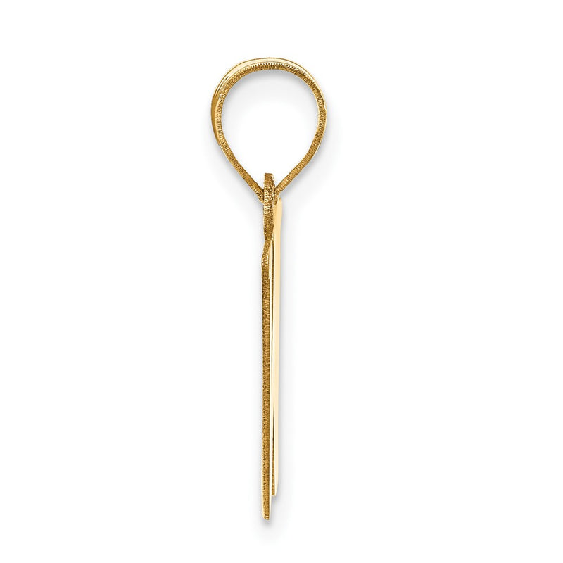 14k Yellow Gold 14k Polished Letter W Initial Pendant