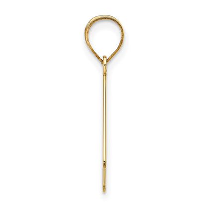 14k Yellow Gold 14k Polished Bubble Letter K Initial Pendant