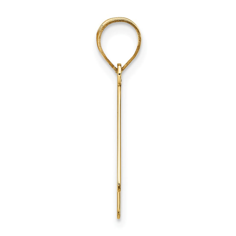 14k Yellow Gold 14k Polished Bubble Letter K Initial Pendant