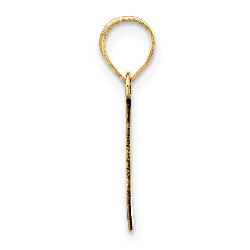 14k Yellow Gold 14k Polished Bubble Letter L Initial Pendant