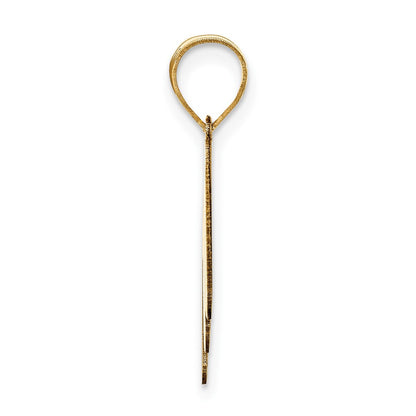 14k Yellow Gold 14k Polished Bubble Letter M Initial Pendant