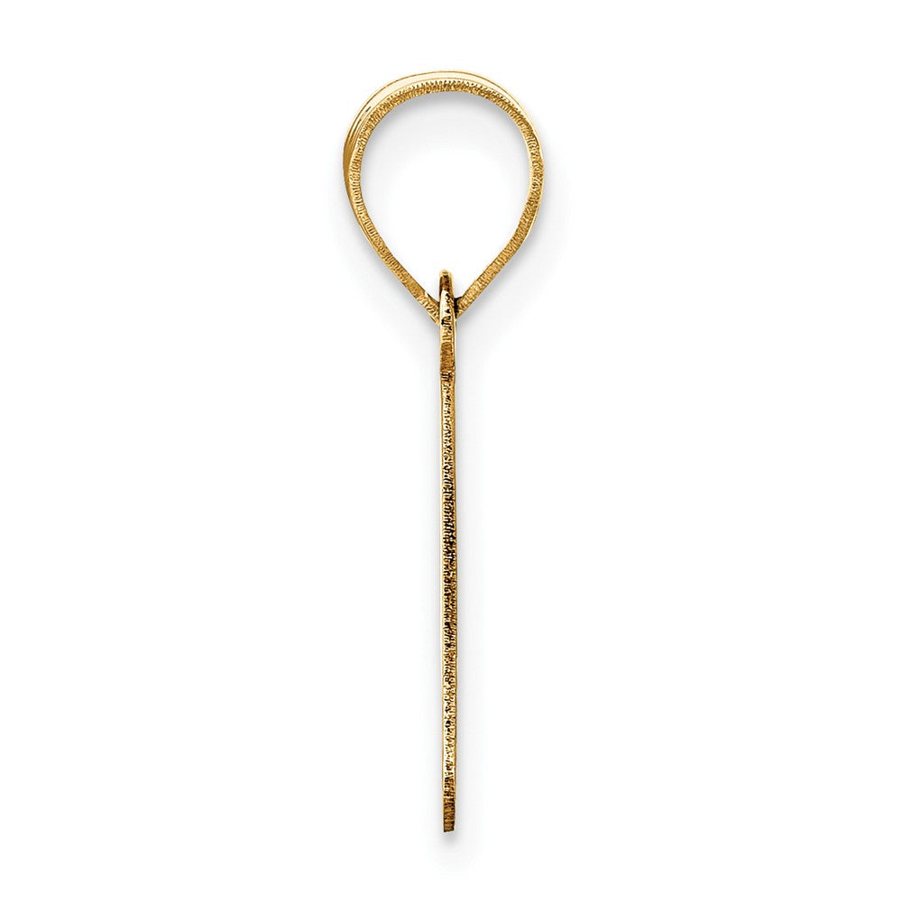 14k Yellow Gold 14k Polished Bubble Letter P Initial Pendant