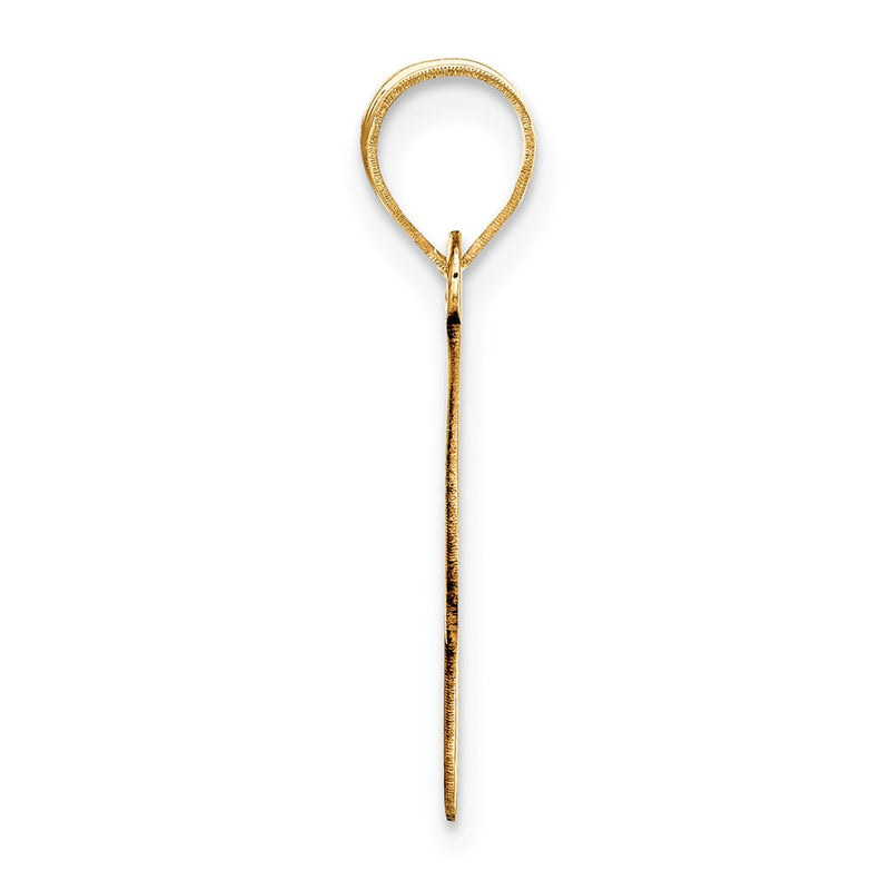 14k Yellow Gold 14k Polished Bubble Letter R Initial Pendant