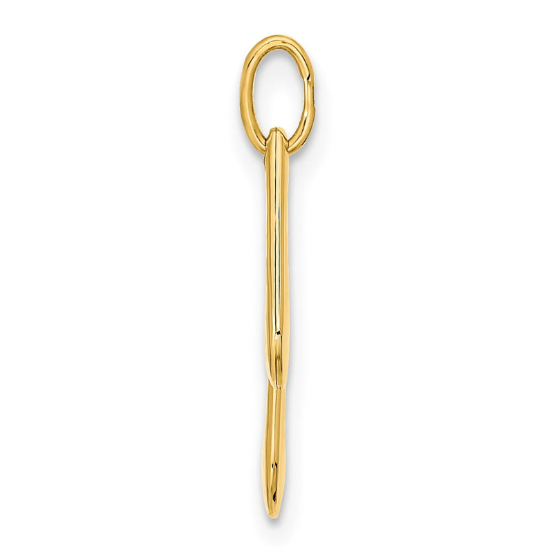 14k Yellow Gold 14K Polished Music Note Pendant