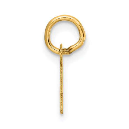 14K Yellow Gold Small Script Letter Initial Charm