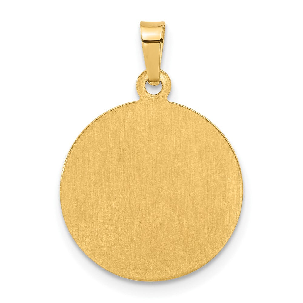 14K Yellow Gold Hollow Buddha Charm