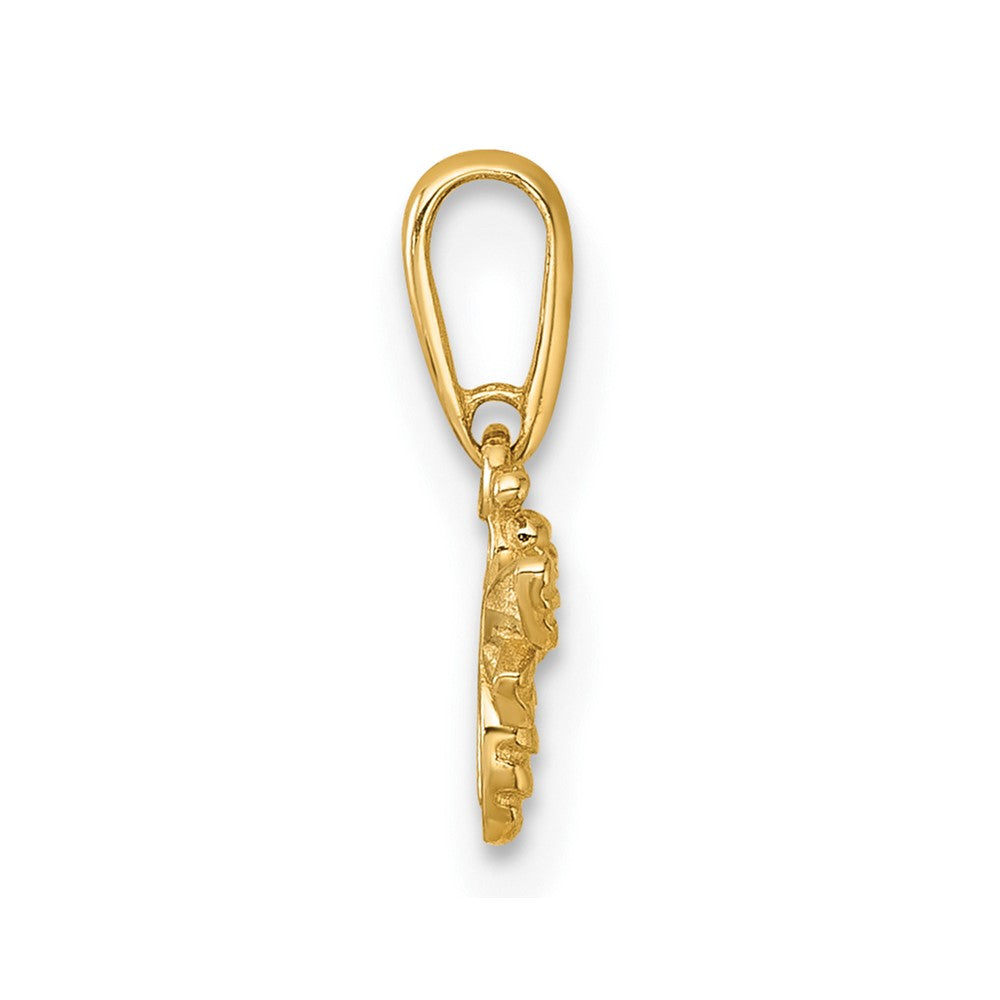 14K Yellow Gold Polished Bee Pendant