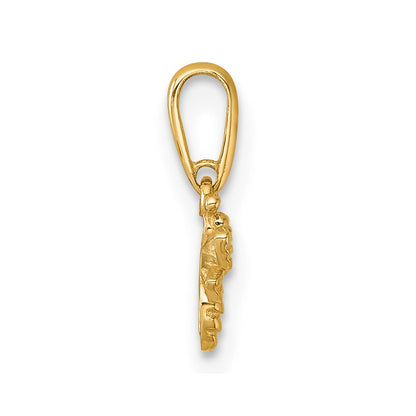 14K Yellow Gold Polished Bee Pendant