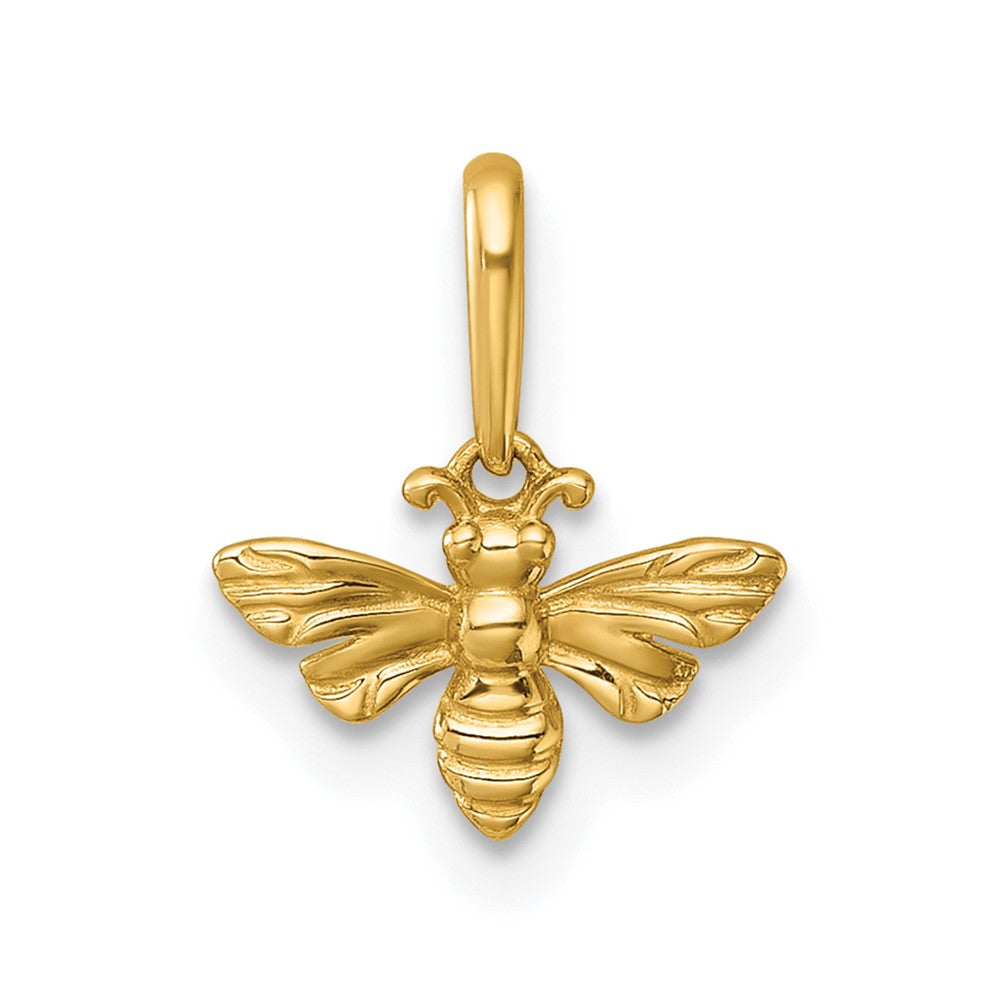 14K Yellow Gold Polished Bee Pendant