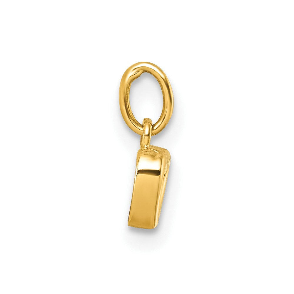 14K Yellow Gold Polished Heart Pendant