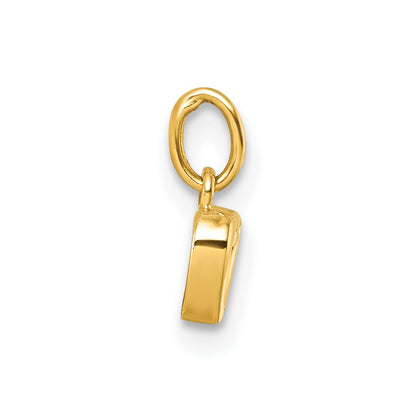 14K Yellow Gold Polished Heart Pendant