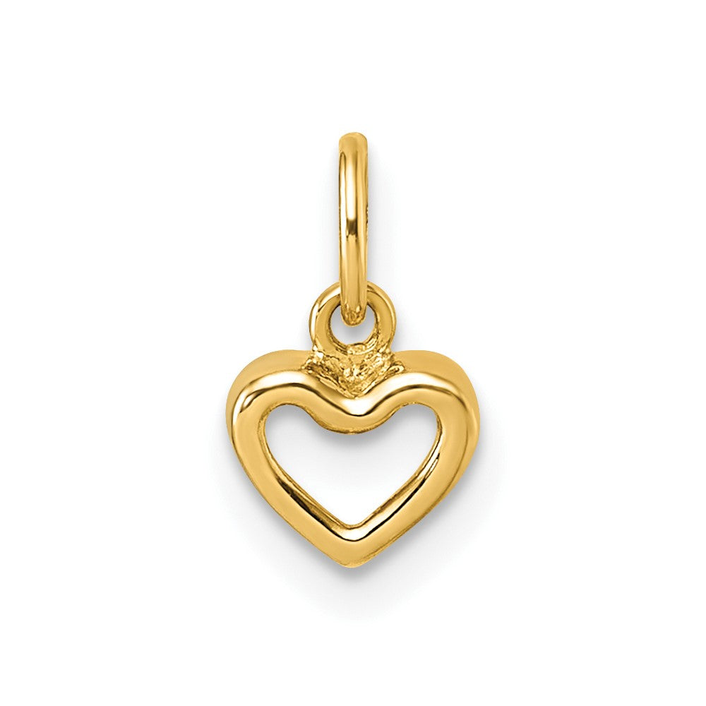 14K Yellow Gold Polished Heart Pendant