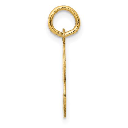 14k Yellow Gold 14KY Script Letter B Initial Charm