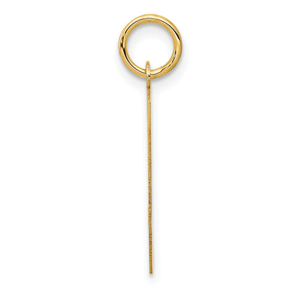 14k Yellow Gold 14KY Script Letter Y Initial Charm