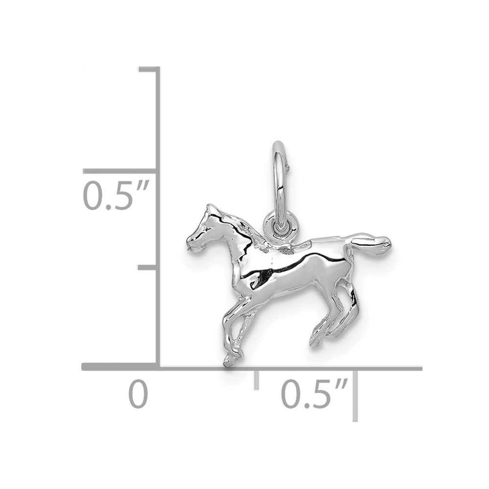 14k White Gold 14k White Gold Horse Charm