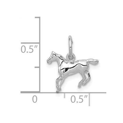 14k White Gold 14k White Gold Horse Charm
