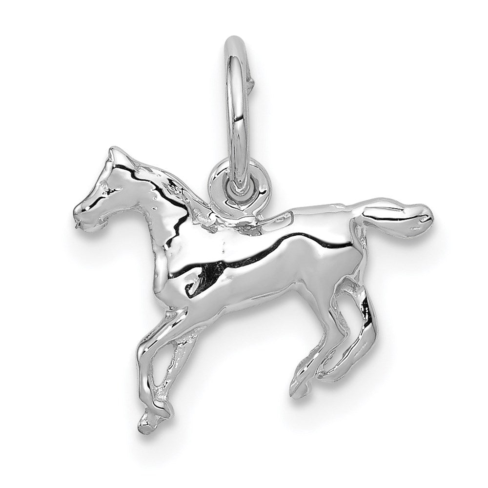 14k White Gold 14k White Gold Horse Charm