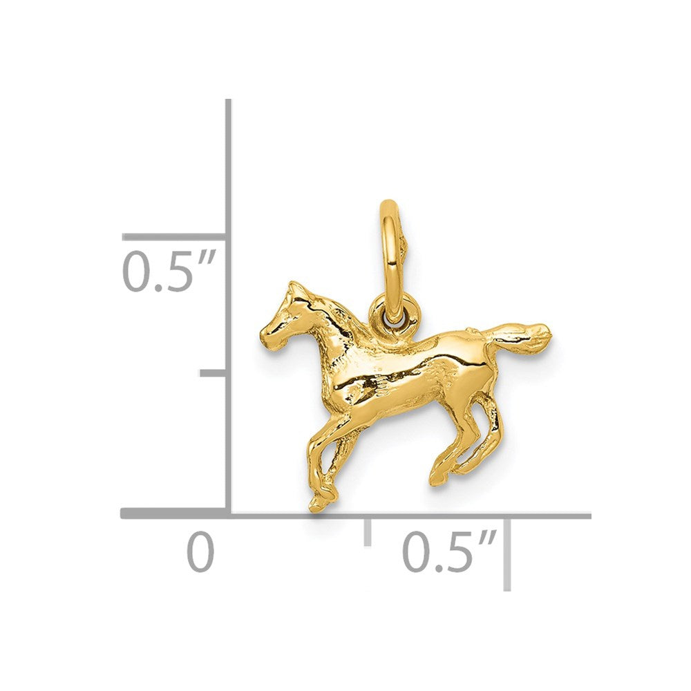 14k Yellow Gold 14k Polished Horse Charm