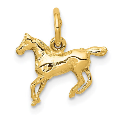 14k Yellow Gold 14k Polished Horse Charm