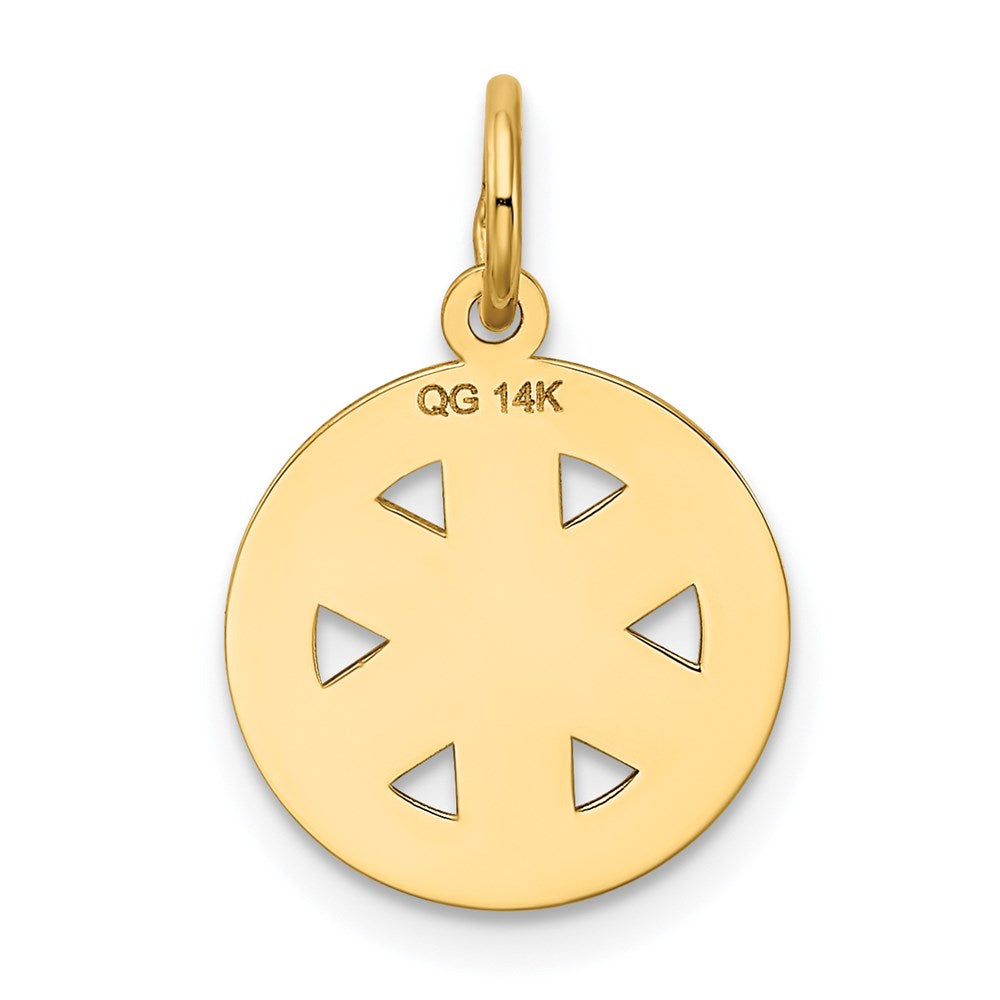 14k Yellow Gold 14k Small EMT Medical Charm