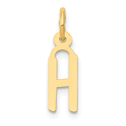 14k Yellow Gold 14k Small Slanted Block Letter H Initial Charm