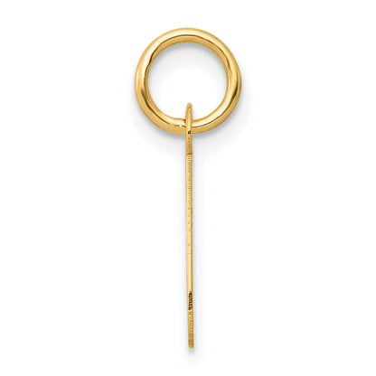 14k Yellow Gold 14k Small Slanted Block Letter J Initial Charm