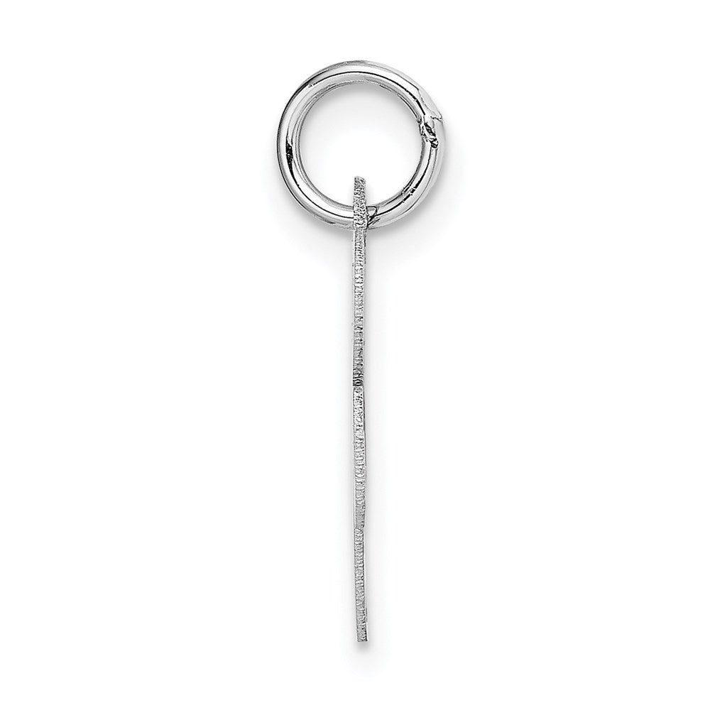 14k White Gold 14k White Gold Small Fancy Script Letter R Initial Charm