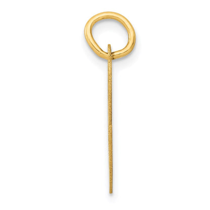14k Yellow Gold 14K Medium Fancy Script Letter C Initial Charm