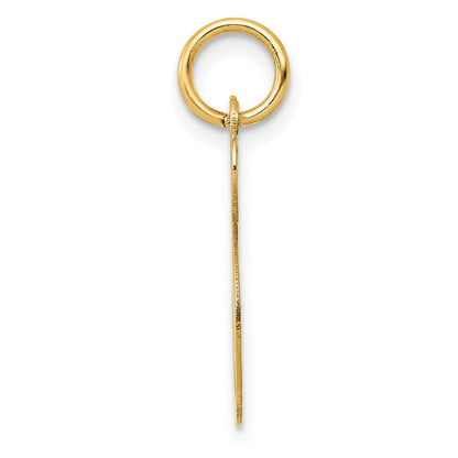 14k Yellow Gold 14K Medium Fancy Script Letter S Initial Charm