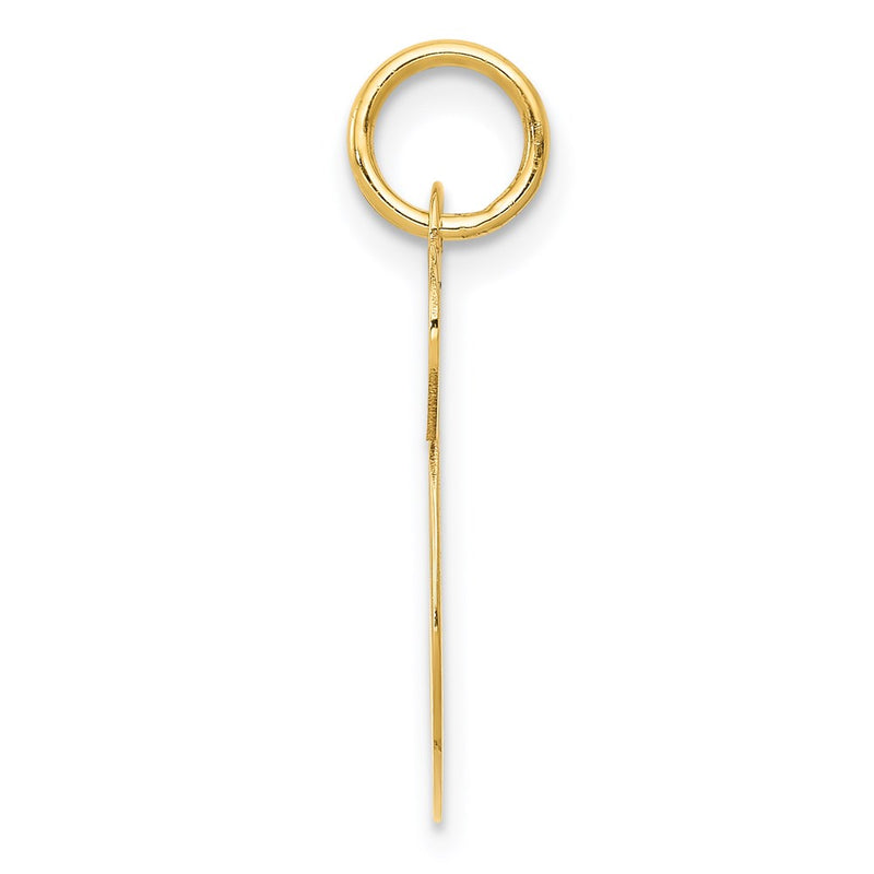 14k Yellow Gold 14k Large Fancy Script Letter S Initial Charm