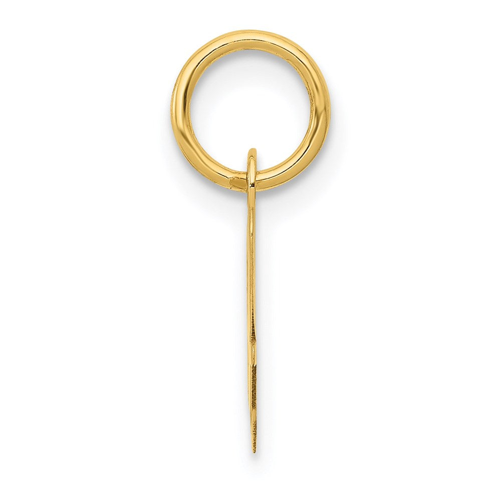 14k Yellow Gold 14k Small Script Letter A Initial Charm