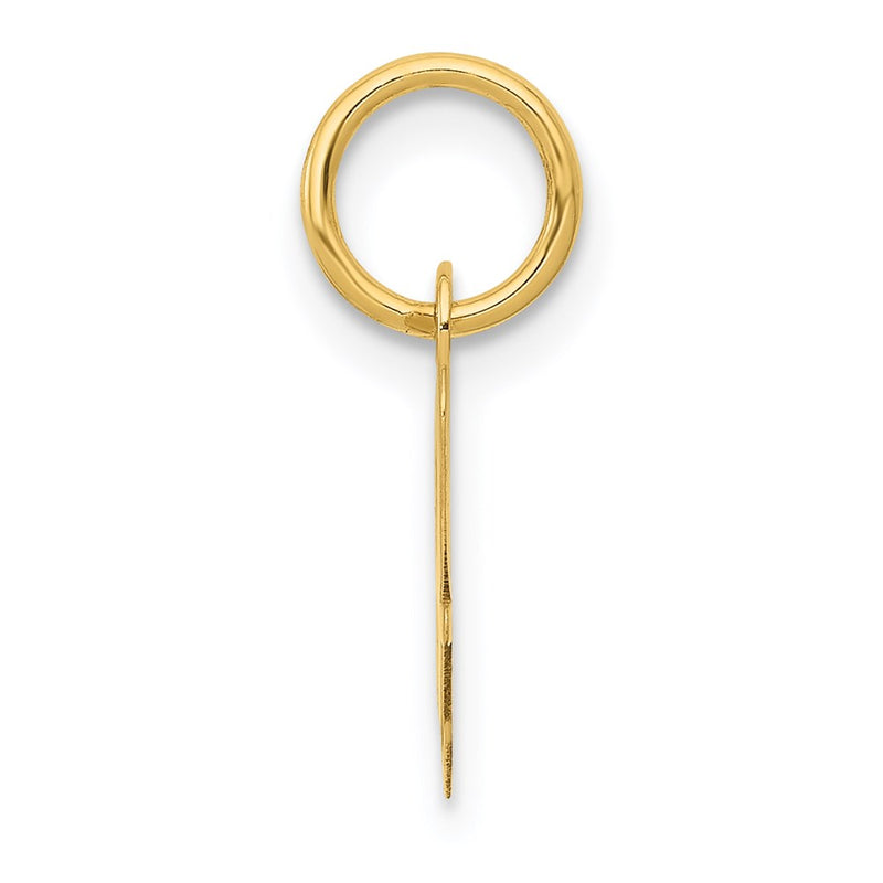 14k Yellow Gold 14k Small Script Letter A Initial Charm